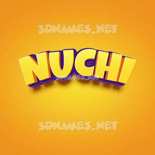 nuchi in Orange Toon style - 3D name wallpaper nuchi in Orange Toon style - 3D name wallpaper