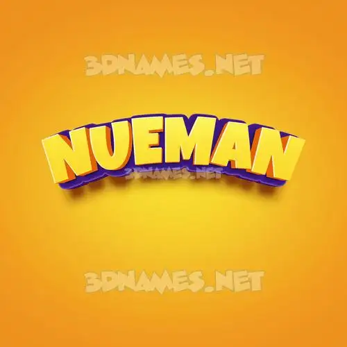 nueman in Orange Toon style - 3D name wallpaper nueman in Orange Toon style - 3D name wallpaper