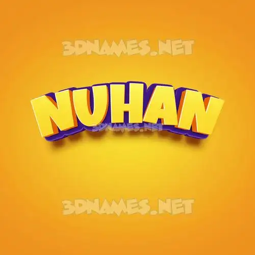 nuhan in Orange Toon style - 3D name wallpaper nuhan in Orange Toon style - 3D name wallpaper