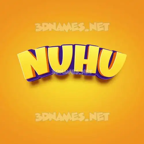 nuhu in Orange Toon style - 3D name wallpaper nuhu in Orange Toon style - 3D name wallpaper