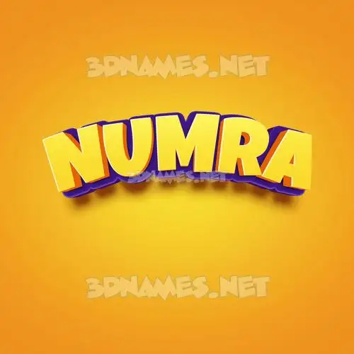 numra in Orange Toon style - 3D name wallpaper numra in Orange Toon style - 3D name wallpaper