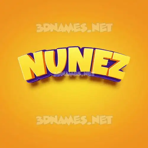 nunez in Orange Toon style - 3D name wallpaper nunez in Orange Toon style - 3D name wallpaper