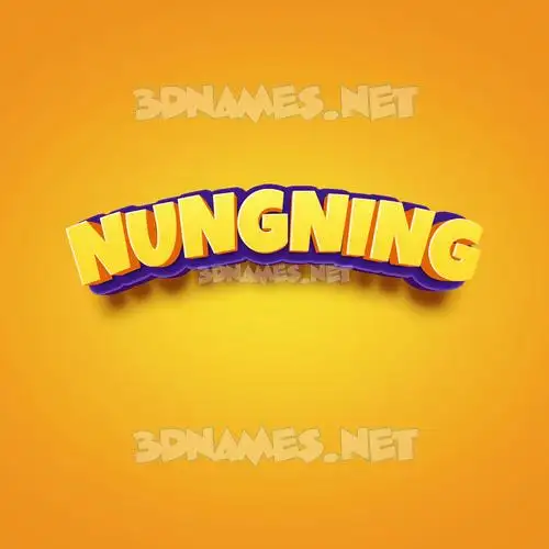 nungning in Orange Toon style - 3D name wallpaper nungning in Orange Toon style - 3D name wallpaper