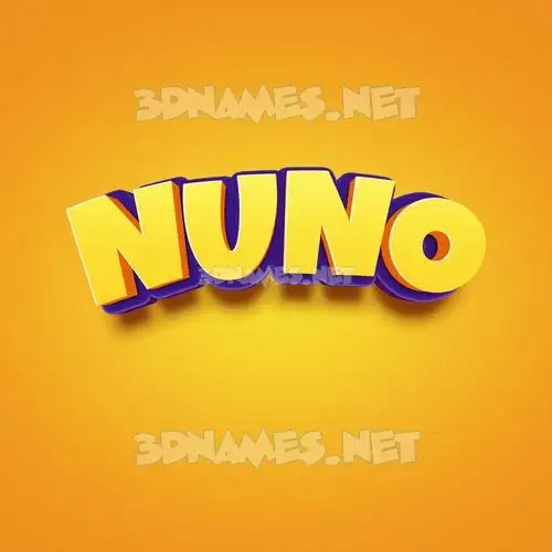 nuno in Orange Toon style - 3D name wallpaper nuno in Orange Toon style - 3D name wallpaper