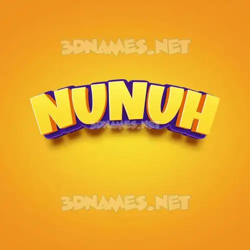 nunuh in Orange Toon style - 3D name wallpaper nunuh in Orange Toon style - 3D name wallpaper