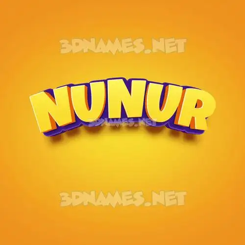 nunur in Orange Toon style - 3D name wallpaper nunur in Orange Toon style - 3D name wallpaper