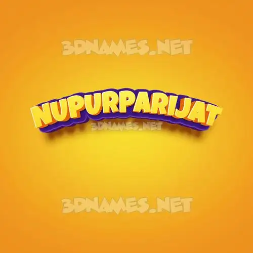 nupurparijat in Orange Toon style - 3D name wallpaper nupurparijat in Orange Toon style - 3D name wallpaper