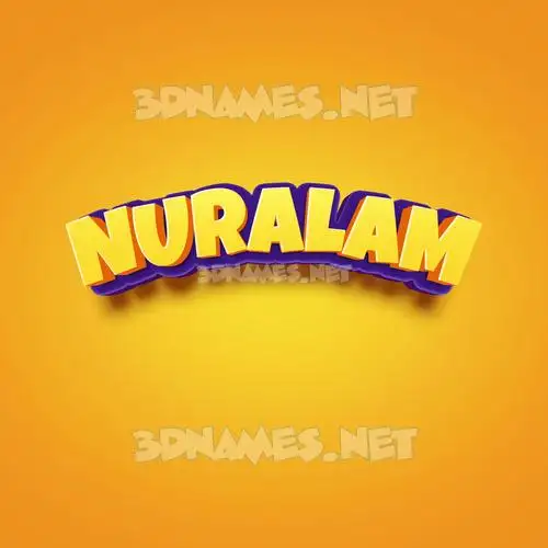 nuralam in Orange Toon style - 3D name wallpaper nuralam in Orange Toon style - 3D name wallpaper