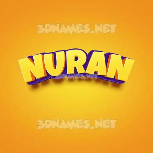 nuran in Orange Toon style - 3D name wallpaper nuran in Orange Toon style - 3D name wallpaper