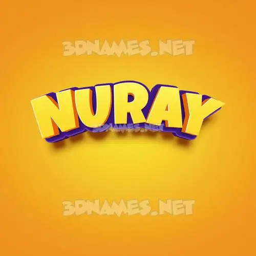 nuray in Orange Toon style - 3D name wallpaper nuray in Orange Toon style - 3D name wallpaper