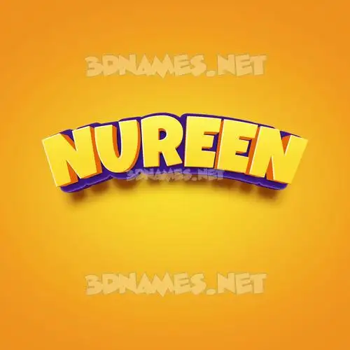 nureen in Orange Toon style - 3D name wallpaper nureen in Orange Toon style - 3D name wallpaper