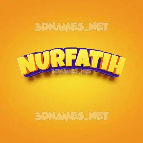 nurfatih in Orange Toon style - 3D name wallpaper nurfatih in Orange Toon style - 3D name wallpaper
