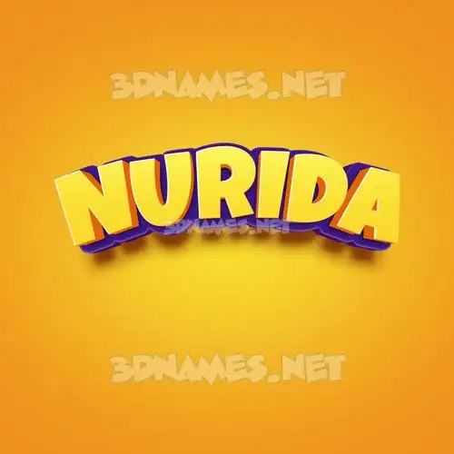 nurida in Orange Toon style - 3D name wallpaper nurida in Orange Toon style - 3D name wallpaper