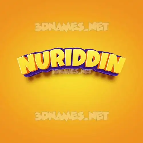 nuriddin in Orange Toon style - 3D name wallpaper nuriddin in Orange Toon style - 3D name wallpaper