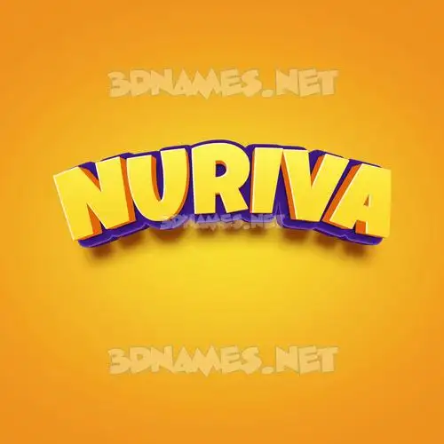 nuriva in Orange Toon style - 3D name wallpaper nuriva in Orange Toon style - 3D name wallpaper