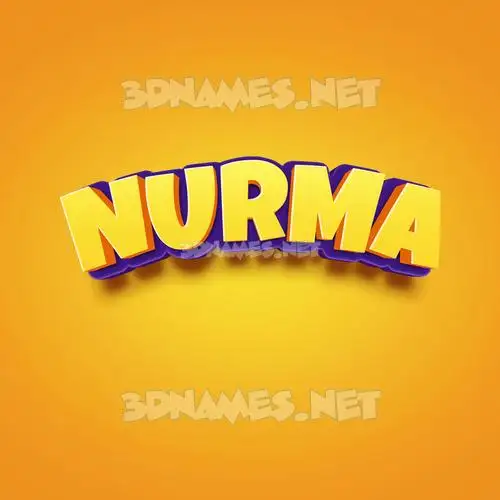 nurma in Orange Toon style - 3D name wallpaper nurma in Orange Toon style - 3D name wallpaper
