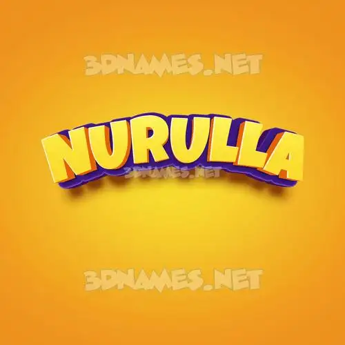 nurulla in Orange Toon style - 3D name wallpaper nurulla in Orange Toon style - 3D name wallpaper