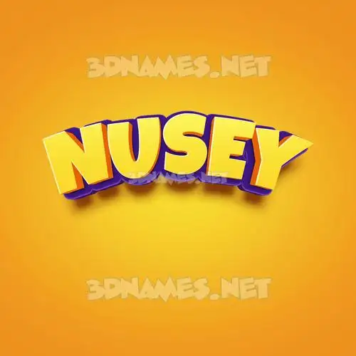 nusey in Orange Toon style - 3D name wallpaper nusey in Orange Toon style - 3D name wallpaper