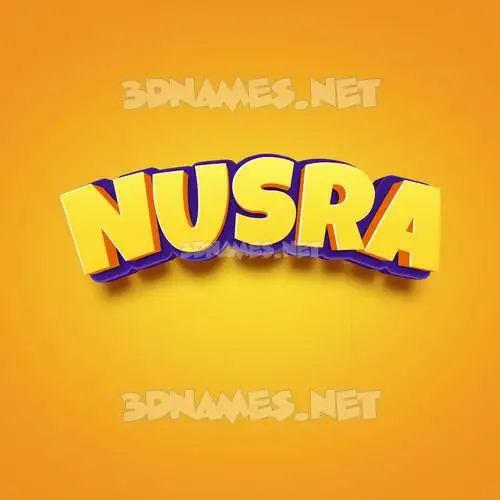 nusra in Orange Toon style - 3D name wallpaper nusra in Orange Toon style - 3D name wallpaper