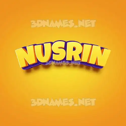 nusrin in Orange Toon style - 3D name wallpaper nusrin in Orange Toon style - 3D name wallpaper