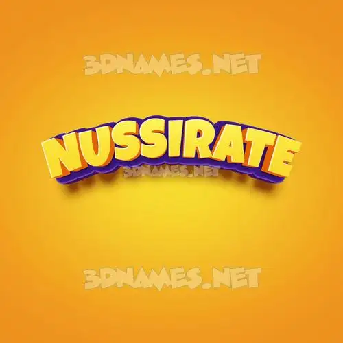 nussirate in Orange Toon style - 3D name wallpaper nussirate in Orange Toon style - 3D name wallpaper