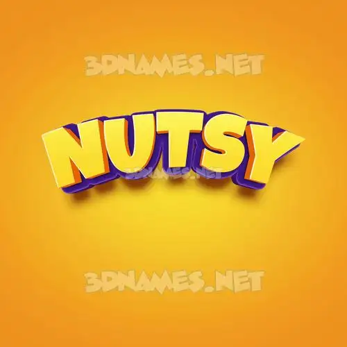 nutsy in Orange Toon style - 3D name wallpaper nutsy in Orange Toon style - 3D name wallpaper