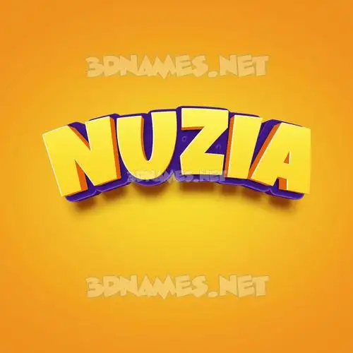 nuzia in Orange Toon style - 3D name wallpaper nuzia in Orange Toon style - 3D name wallpaper