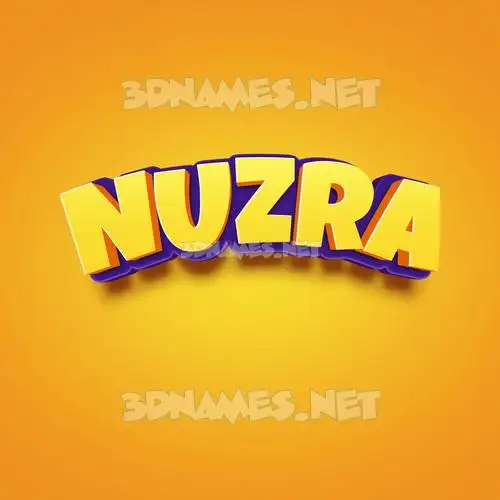 nuzra in Orange Toon style - 3D name wallpaper nuzra in Orange Toon style - 3D name wallpaper
