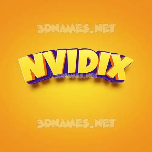 nvidix in Orange Toon style - 3D name wallpaper nvidix in Orange Toon style - 3D name wallpaper
