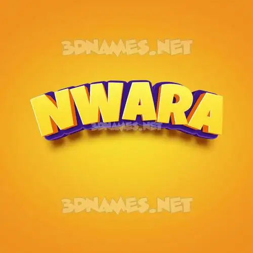 nwara in Orange Toon style - 3D name wallpaper nwara in Orange Toon style - 3D name wallpaper