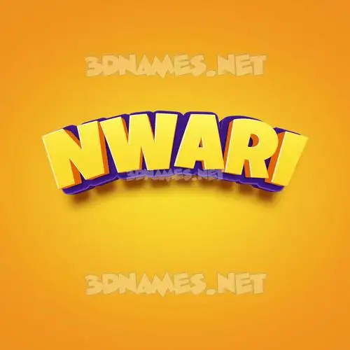 nwari in Orange Toon style - 3D name wallpaper nwari in Orange Toon style - 3D name wallpaper