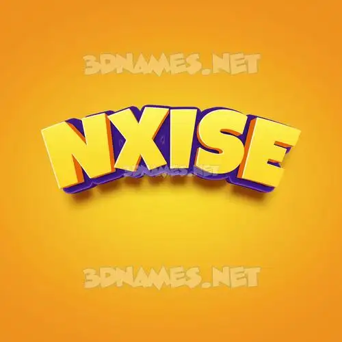 nxise in Orange Toon style - 3D name wallpaper nxise in Orange Toon style - 3D name wallpaper