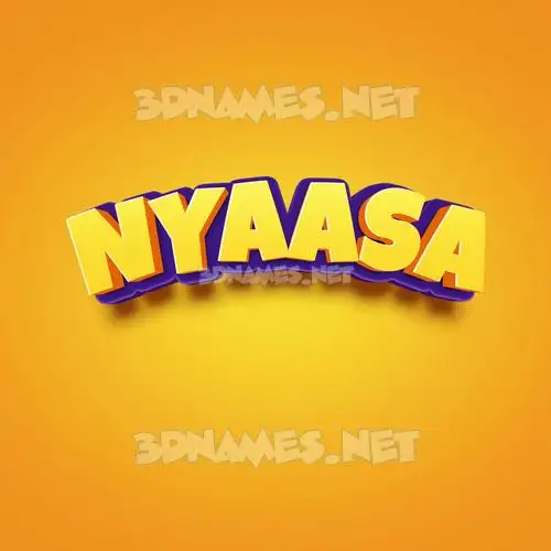 nyaasa in Orange Toon style - 3D name wallpaper nyaasa in Orange Toon style - 3D name wallpaper