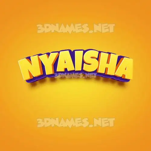 nyaisha in Orange Toon style - 3D name wallpaper nyaisha in Orange Toon style - 3D name wallpaper