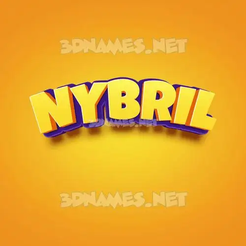 nybril in Orange Toon style - 3D name wallpaper nybril in Orange Toon style - 3D name wallpaper