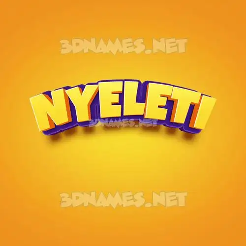 nyeleti in Orange Toon style - 3D name wallpaper nyeleti in Orange Toon style - 3D name wallpaper