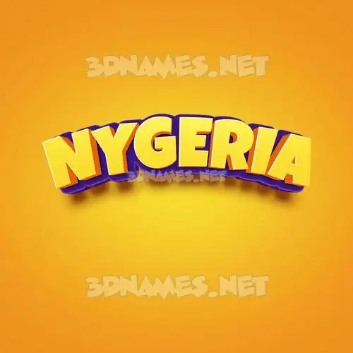 nygeria in Orange Toon style - 3D name wallpaper nygeria in Orange Toon style - 3D name wallpaper