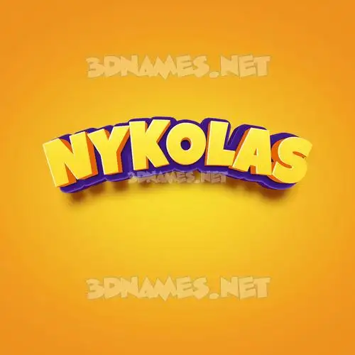 nykolas in Orange Toon style - 3D name wallpaper nykolas in Orange Toon style - 3D name wallpaper