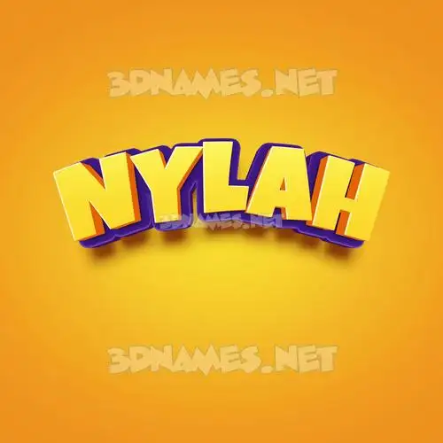 nylah in Orange Toon style - 3D name wallpaper nylah in Orange Toon style - 3D name wallpaper
