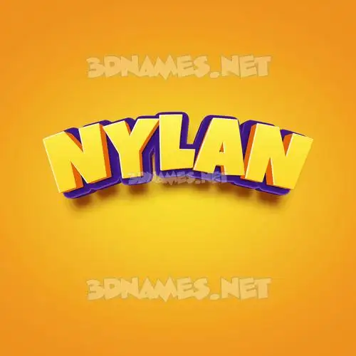 nylan in Orange Toon style - 3D name wallpaper nylan in Orange Toon style - 3D name wallpaper