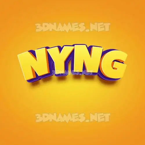 nyng in Orange Toon style - 3D name wallpaper nyng in Orange Toon style - 3D name wallpaper