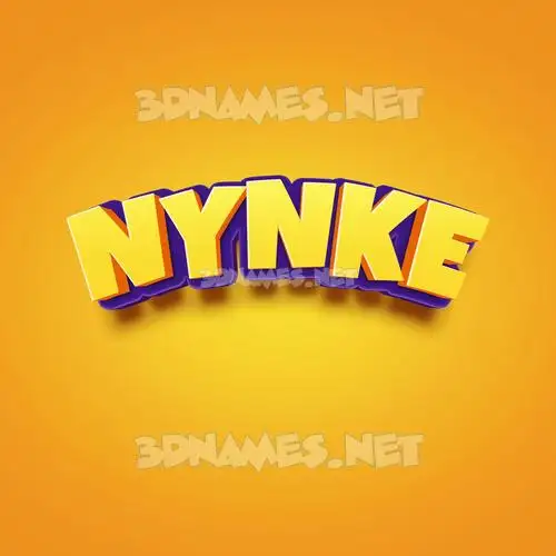 nynke in Orange Toon style - 3D name wallpaper nynke in Orange Toon style - 3D name wallpaper