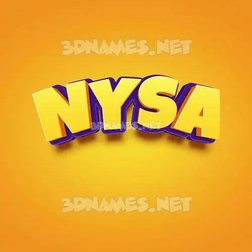 nysa in Orange Toon style - 3D name wallpaper nysa in Orange Toon style - 3D name wallpaper