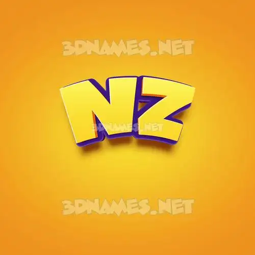 nz in Orange Toon style - 3D name wallpaper nz in Orange Toon style - 3D name wallpaper