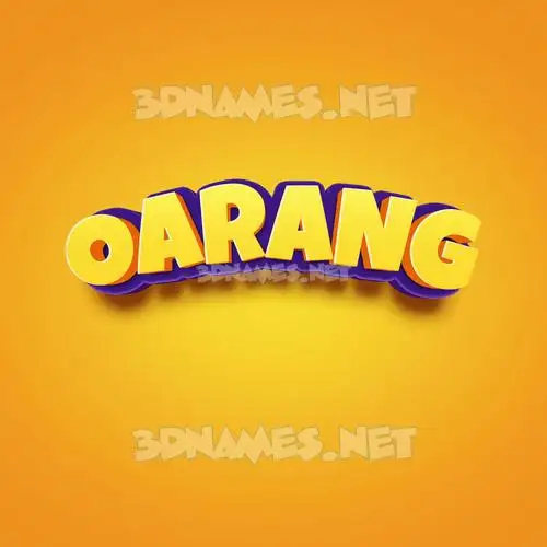 oarang in Orange Toon style - 3D name wallpaper oarang in Orange Toon style - 3D name wallpaper