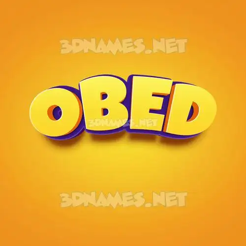 obed in Orange Toon style - 3D name wallpaper obed in Orange Toon style - 3D name wallpaper