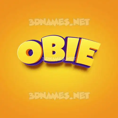obie in Orange Toon style - 3D name wallpaper obie in Orange Toon style - 3D name wallpaper