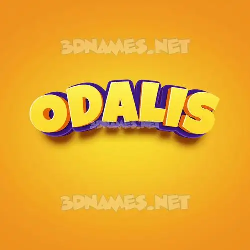 odalis in Orange Toon style - 3D name wallpaper odalis in Orange Toon style - 3D name wallpaper