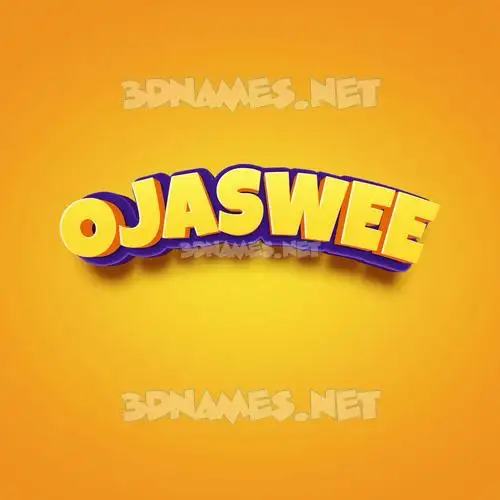 ojaswee in Orange Toon style - 3D name wallpaper ojaswee in Orange Toon style - 3D name wallpaper