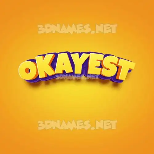 okayest in Orange Toon style - 3D name wallpaper okayest in Orange Toon style - 3D name wallpaper